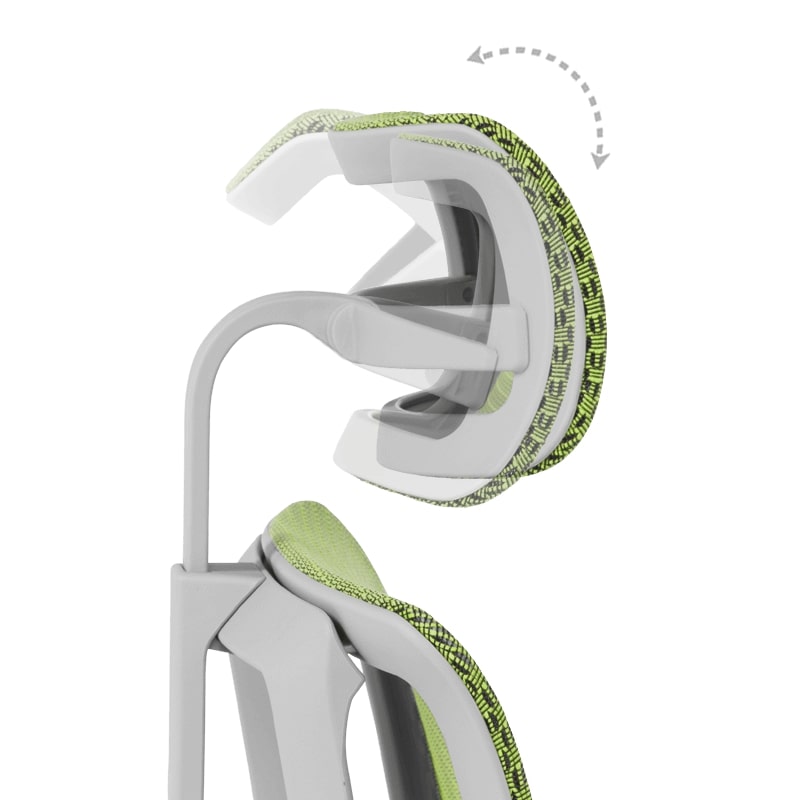 Ергономичен стол IOO Elite 2 сива рамка-зелен